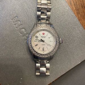 GORGEOUSLY classic Michele diamond watch.